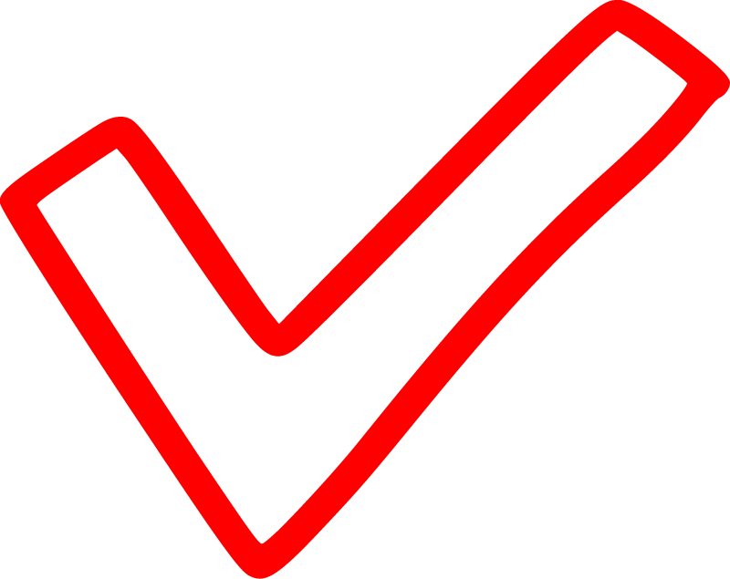 Checkmark doodle