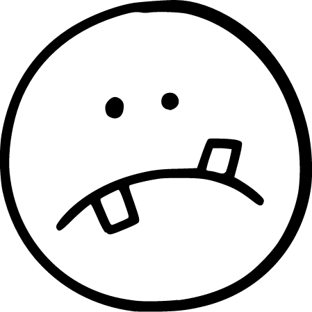 Hand-Drawn Funny Emoticon