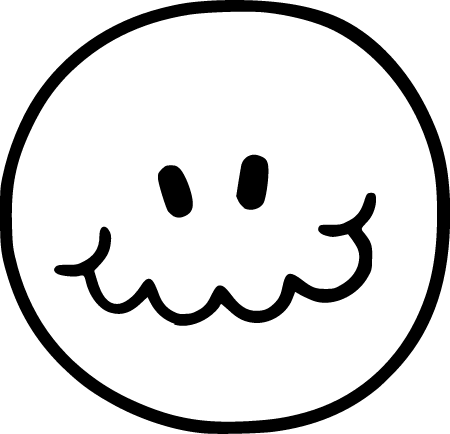 Hand-Drawn Happy Emoticon