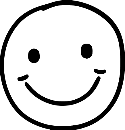 Hand-Drawn Happy Emoticon