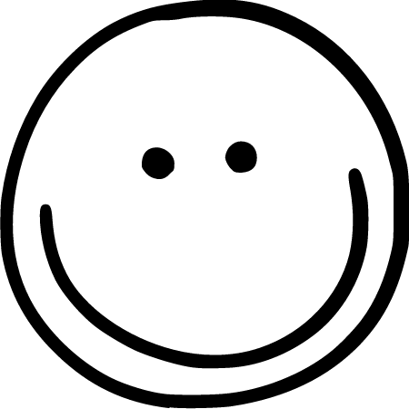 Hand-Drawn Happy Emoticon