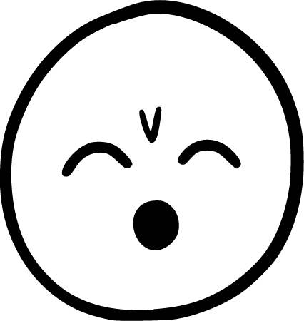 Hand-Drawn Happy Emoticon