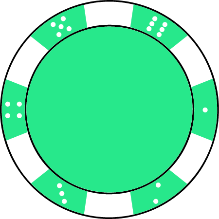Android Green Poker Chip