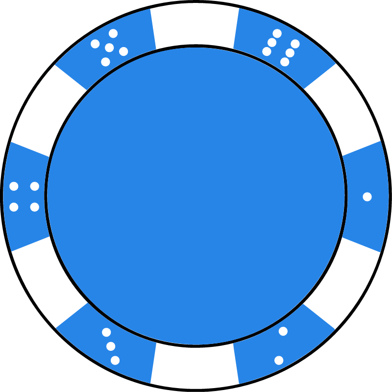 Bleu De France Poker Chip