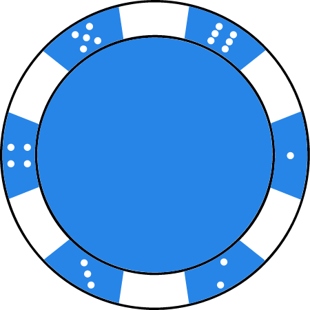 Bleu De France Poker Chip