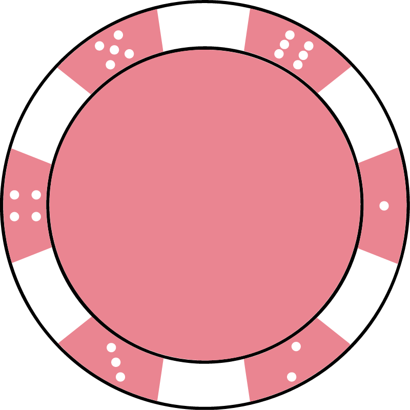 Bubblegum Pink Poker Chip
