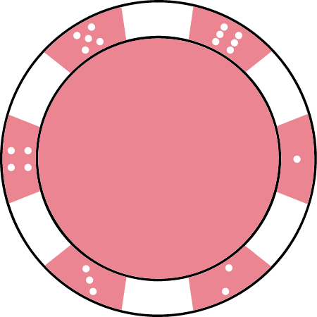 Bubblegum Pink Poker Chip