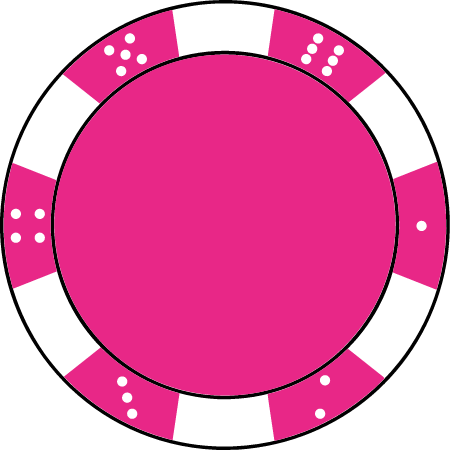 Cerise Pink Poker Chip