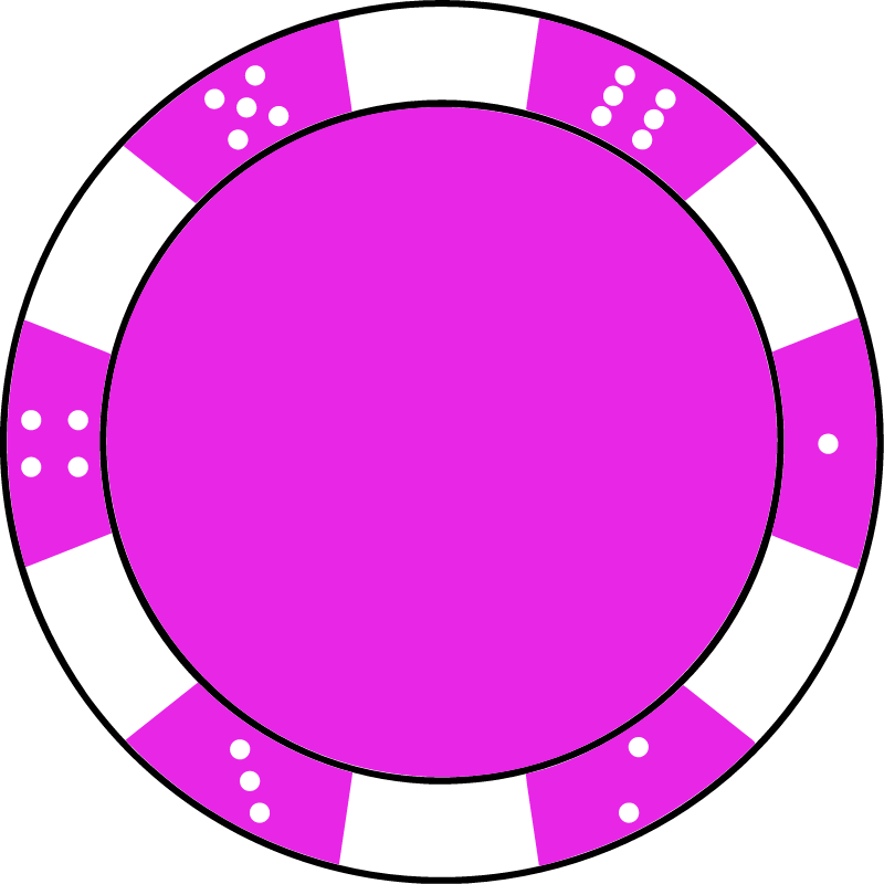 Magenta Poker Chip