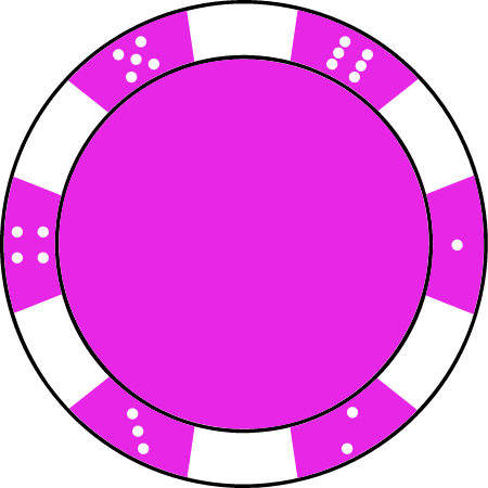 Magenta Poker Chip