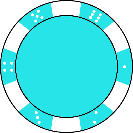 Turquoise Poker Chip
