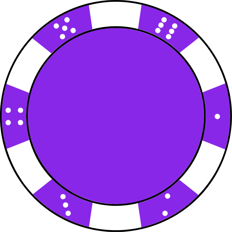 Violet Poker Chip
