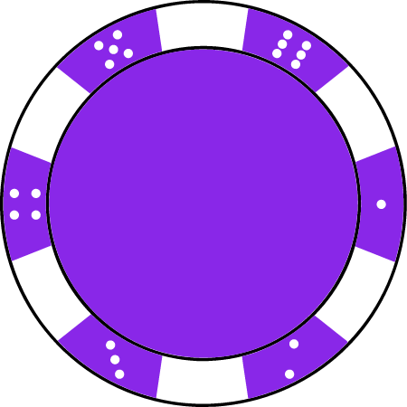 Violet Poker Chip