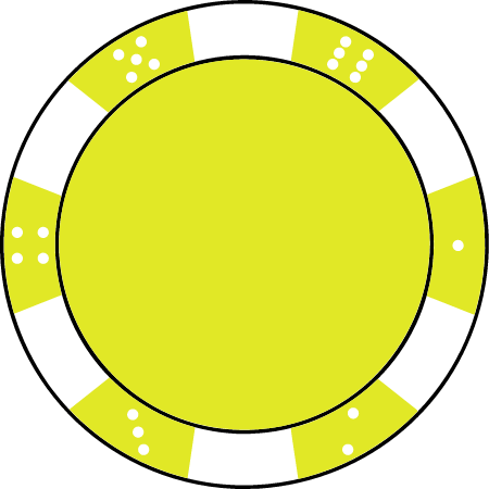 Yellow-Green Poker Chip