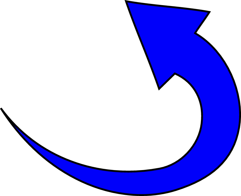 Blue Arrow Icon
