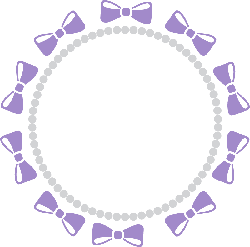 Round Frame With Bow