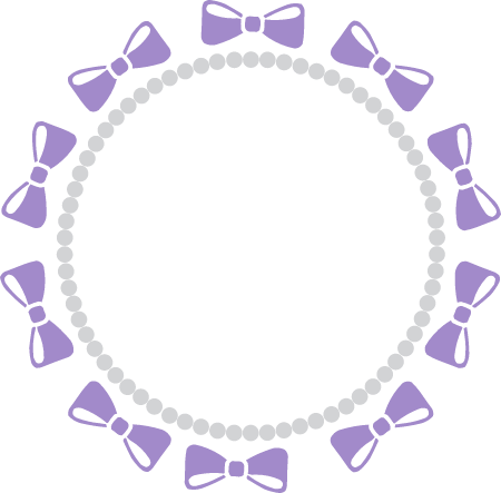 Round Frame With Bow