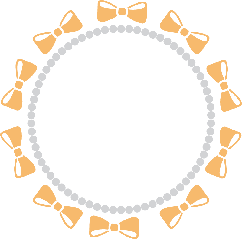 Round Frame With Bow