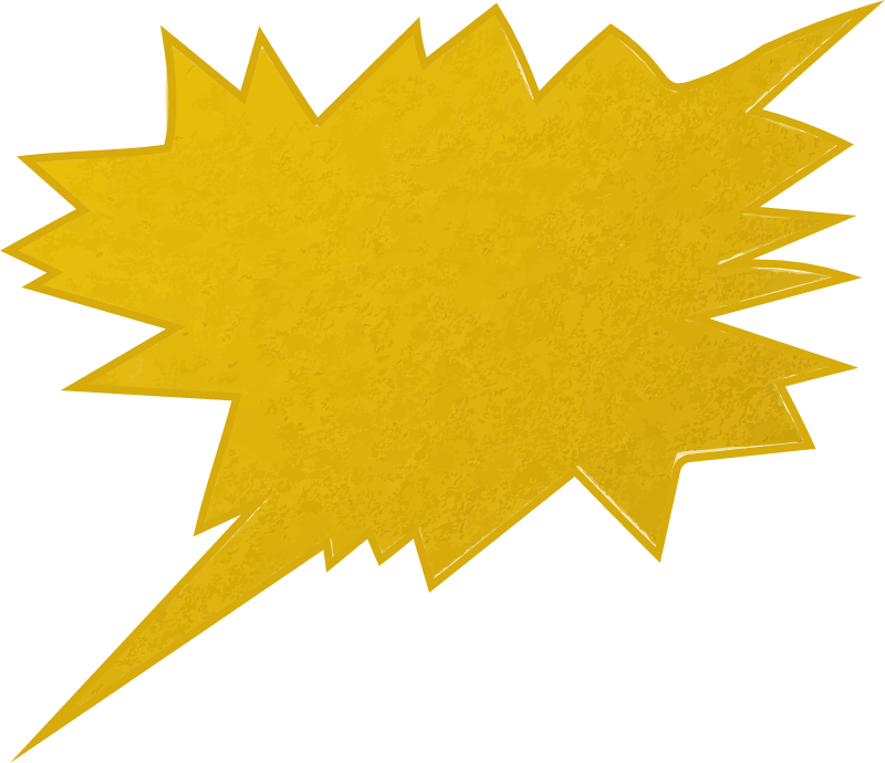 Glossy Cartoon Speech Bubble