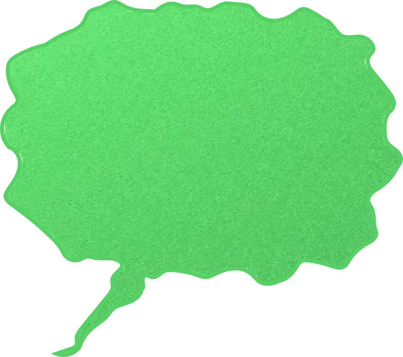Glossy Cartoon Speech Bubble