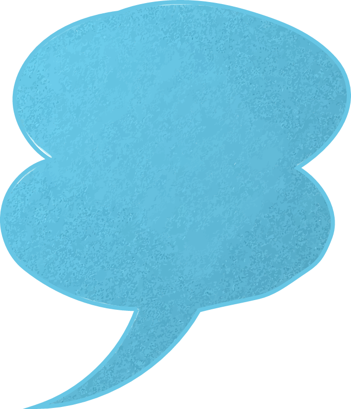 Glossy Cartoon Speech Bubble