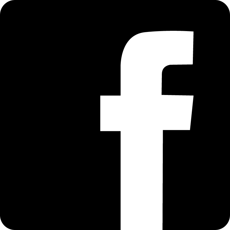 Facebook symbol black and White