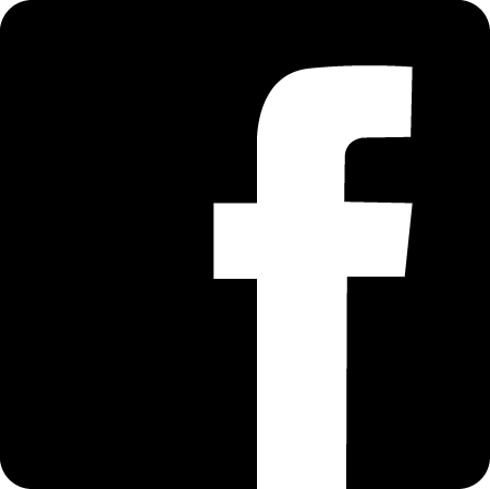 Facebook symbol black and White