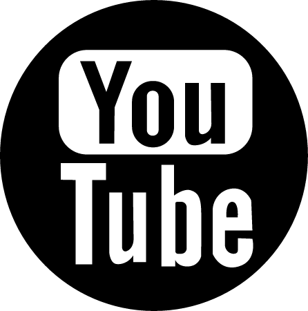 YouTube symbol black and white
