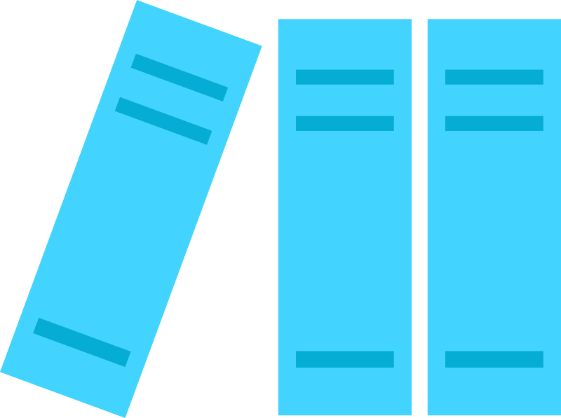 Blue books icon 