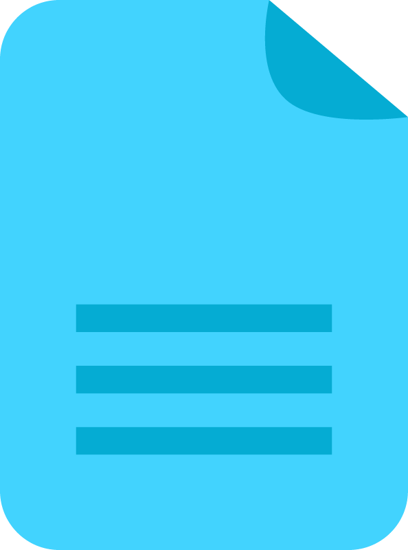 Blue file icon