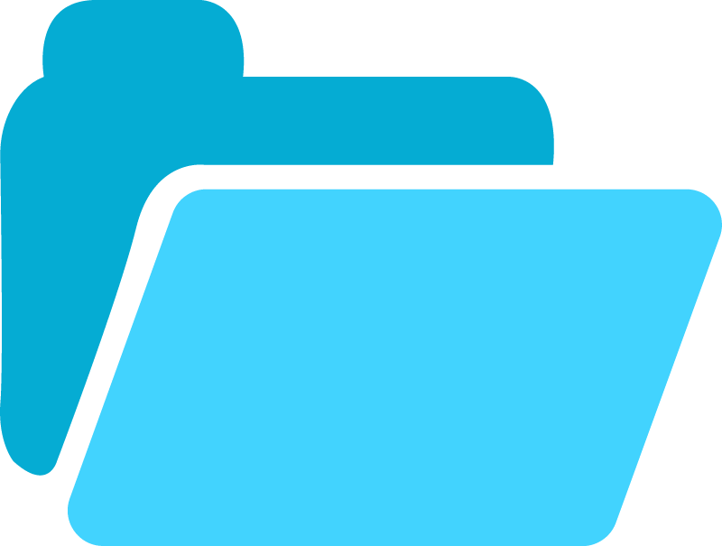 Blue folder icon