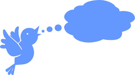 Template for text with bird 