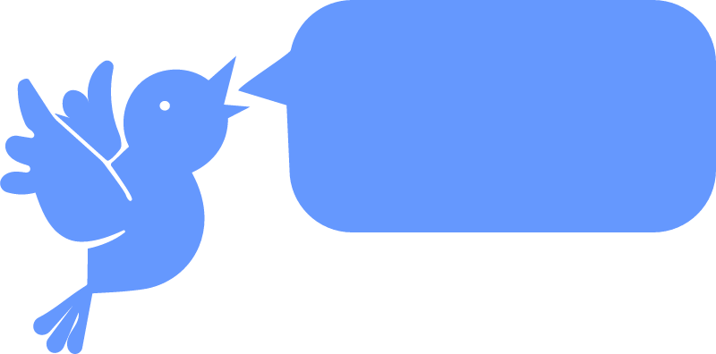 Template for text with bird 