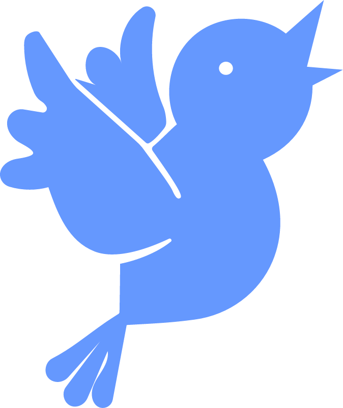 Blue flying bird 