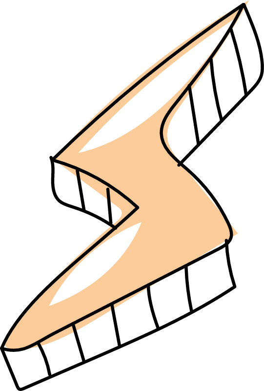 Doodle Lightning Icon 