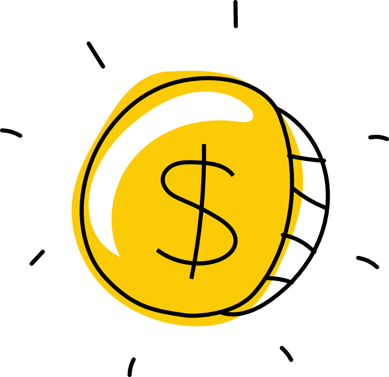 Doodle Coin Icon 
