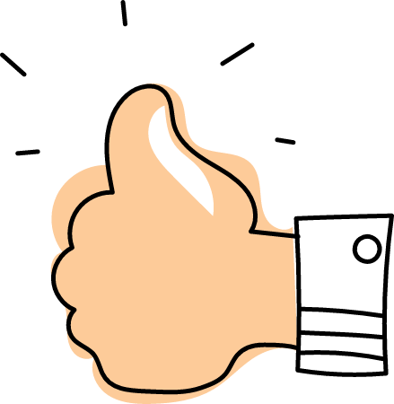 Doodle Thumbs Up Icon 