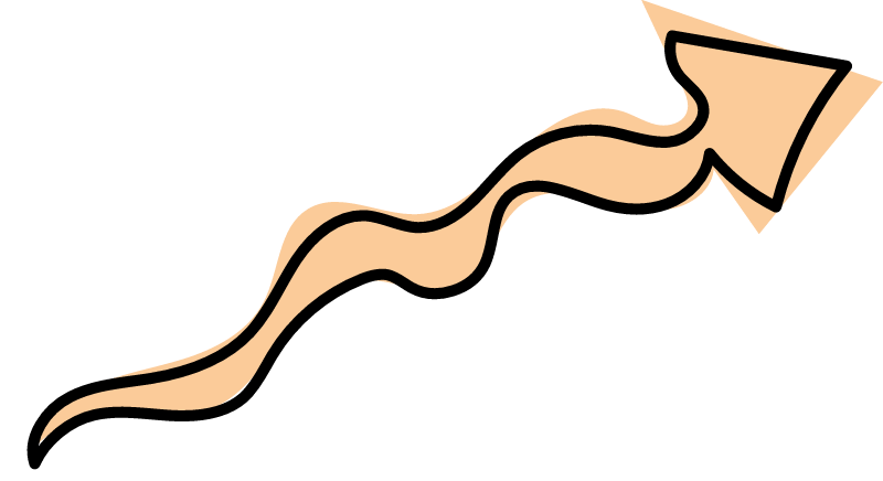 Doodle arrow