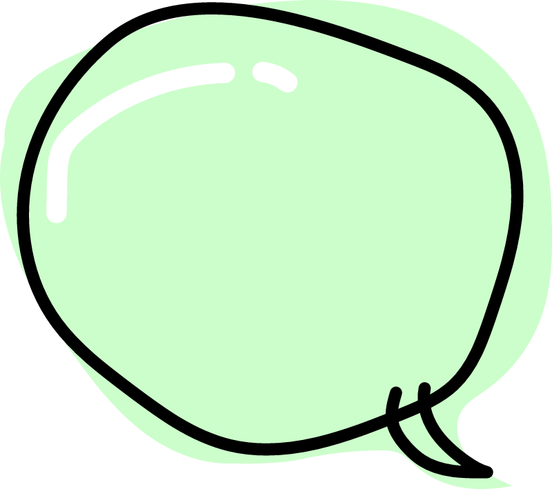 Doodle speech bubble 