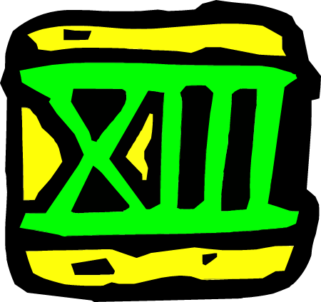 Roman numeral 13