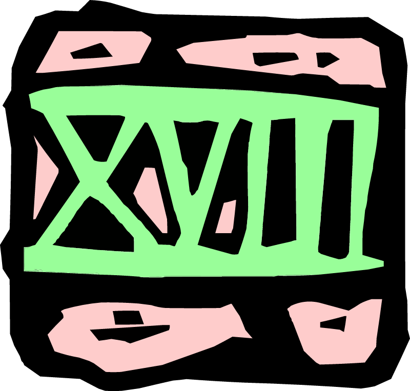 Roman numeral 18