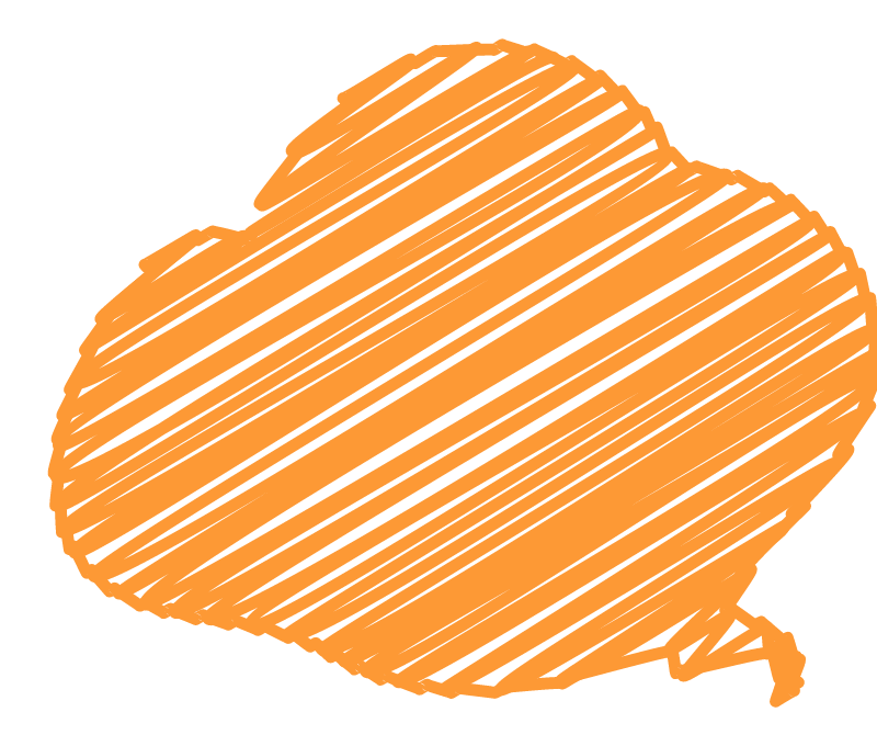 Hand drawn speech bubble