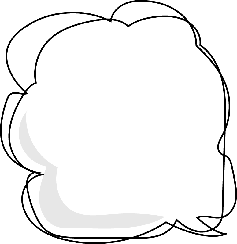 Hand drawn template for text