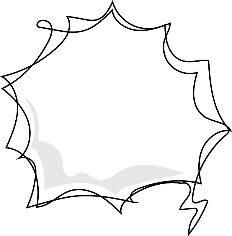 Hand drawn template for text