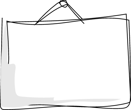 Hand drawn template for text