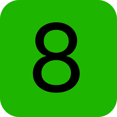 Number 8 in a Square