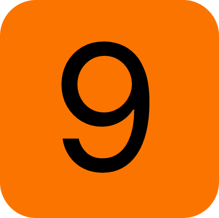 Number 9 in a Square