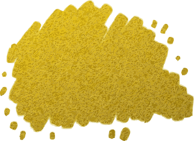 Golden decorative template