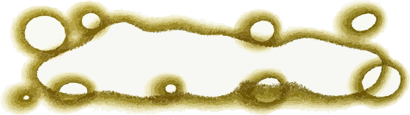 Golden decorative template