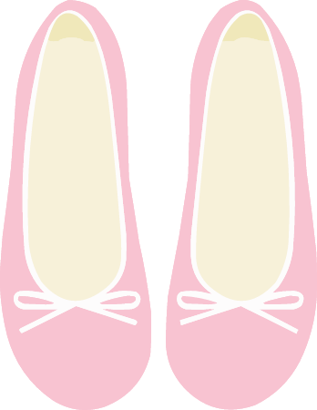 Pink ballet pumps 
